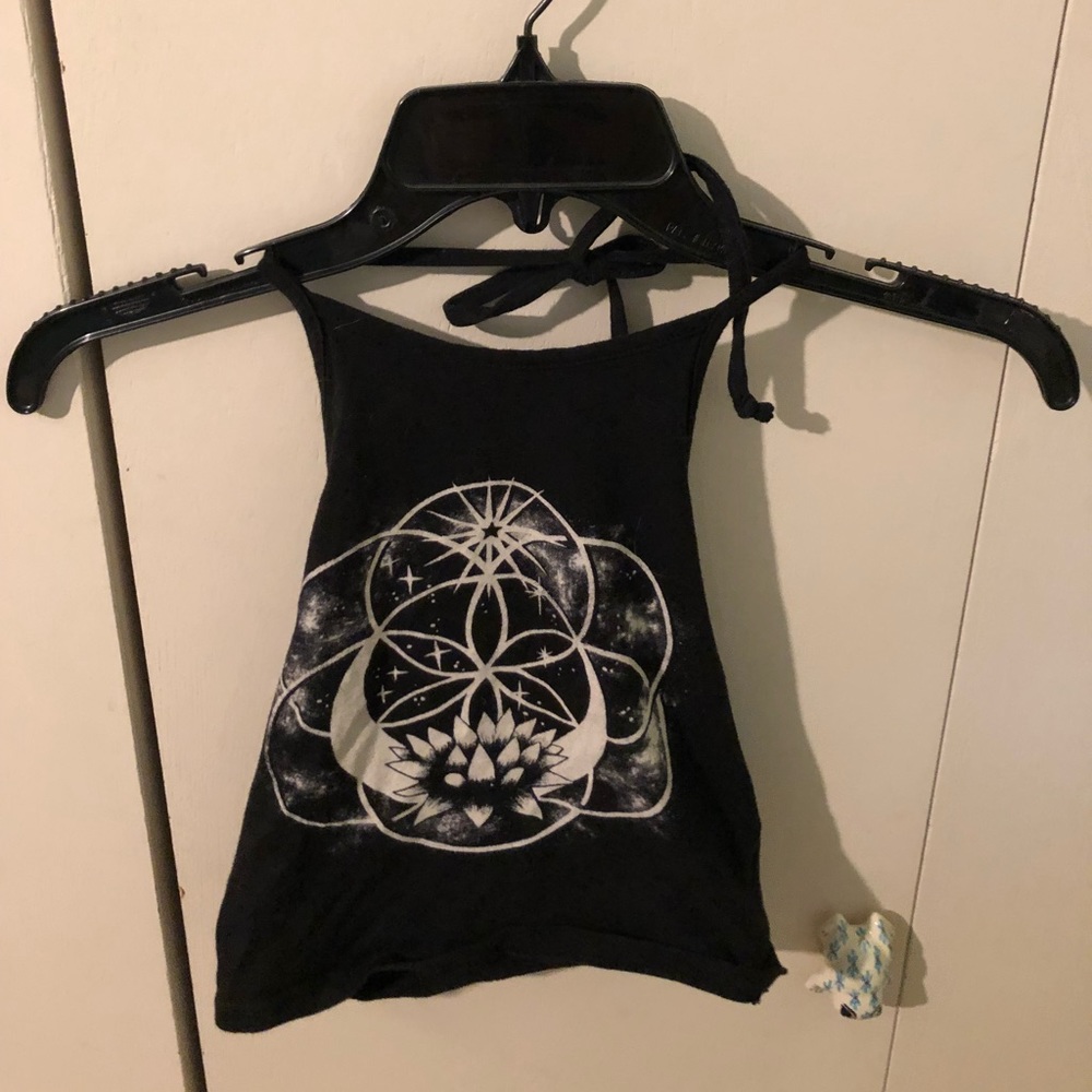 Black halter top from LA Hearts